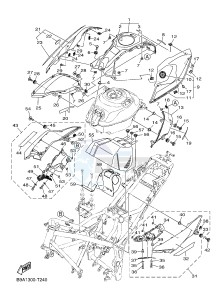 MTN320-A MTN-320-A MT-03 (B9A3) drawing FUEL TANK 2