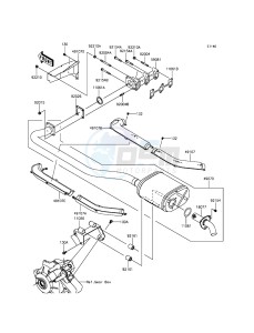 MULE PRO-DXT KAF1000BGF EU drawing Muffler(s)