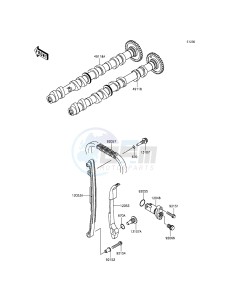 Z800 ZR800CGFA UF (UK FA) XX (EU ME A(FRICA) drawing Camshaft(s)/Tensioner