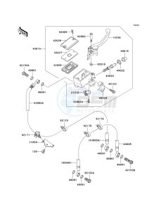 KLE 650 A [VERSYS] (9F-9F) A7F drawing FRONT MASTER CYLINDER-- A7F_A8F- -