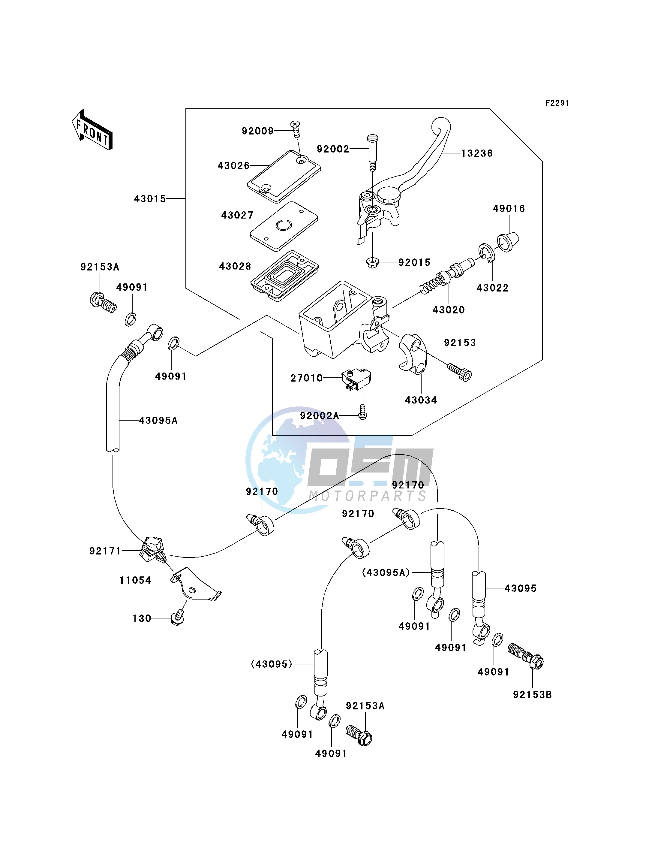 FRONT MASTER CYLINDER-- A7F_A8F- -