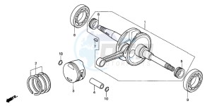 NES125 drawing CRANKSHAFT/PISTON