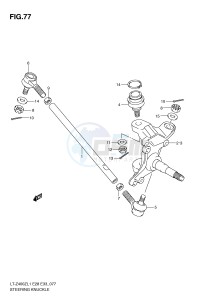 LT-Z400 (E28-E33) drawing STEERING KNUCKLE (LT-Z400L1 E33)