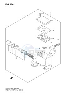 AN400 (E3-E28) Burgman drawing FRONT MASTER CYLINDER (MODEL K8 K9 L0)