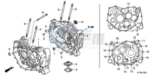 TRX420FAA Australia - (U) drawing CRANKCASE