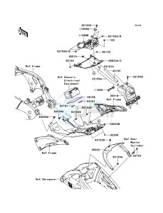 NINJA_ZX-10R ZX1000JEF FR XX (EU ME A(FRICA) drawing Rear Fender(s)