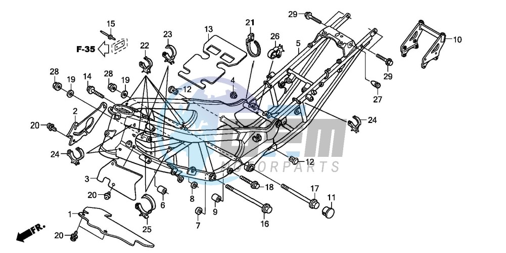 FRAME BODY (XL1000V)