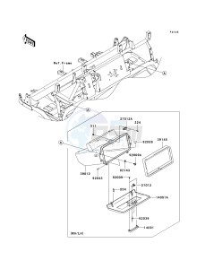 KAF 950 F [MULE 4010 DIESEL 4X4] (F9F-FAF) FAF drawing FRONT BOX