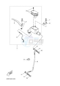 CW50 BOOSTER SPIRIT (5WWW 5WWW) drawing FRONT MASTER CYLINDER