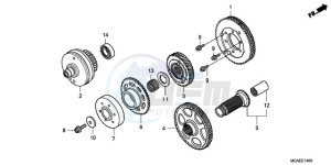 GL1800A Korea - (KO) drawing PRIMARY DRIVE GEAR