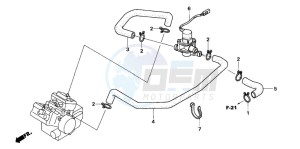 VFR800 drawing AIR INJECTION VALVE