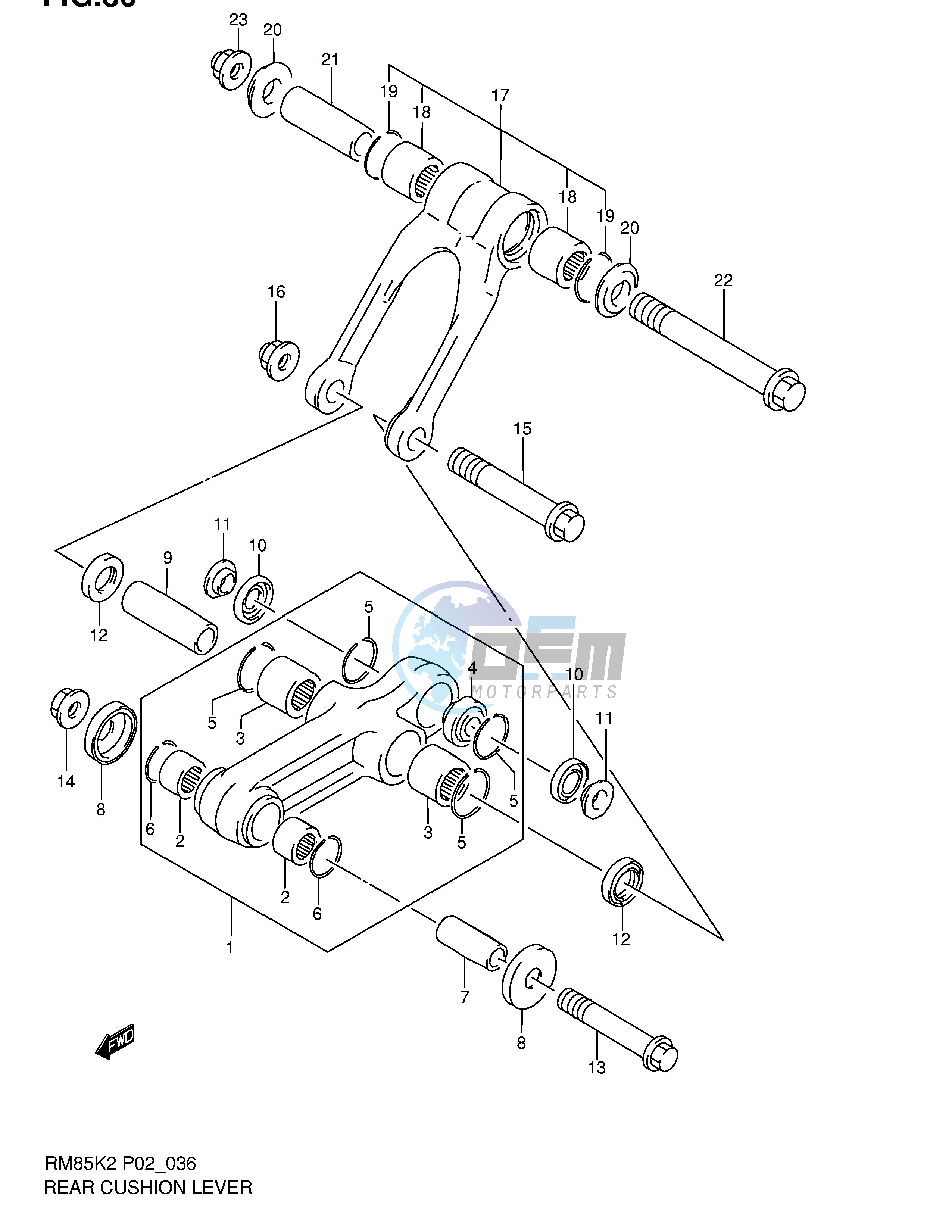 REAR CUSHION LEVER