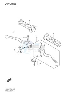 AN400 ABS BURGMAN EU-UK drawing HANDLE LEVER