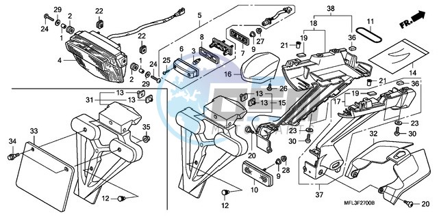 TAILLIGHT (CBR1000RR8,9/R A9)