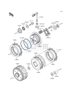 KDX 200 H [KDX200] (H2-H5) [KDX200] drawing CLUTCH