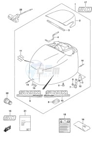 DF 50A drawing Engine Cover High Thrust