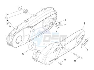 BEVERLY 350 ST 4T 4V ie E4 ABS (NAFTA) drawing Crankcase cover - Crankcase cooling