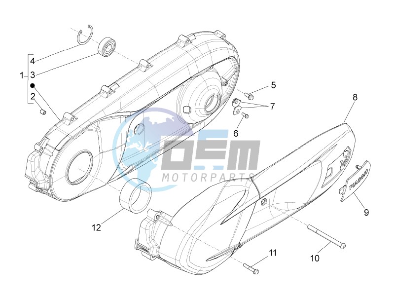 Crankcase cover - Crankcase cooling