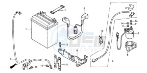 TRX450FE drawing BATTERY