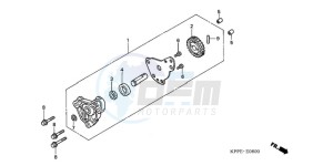 CBR125RWA Europe Direct - (ED / WH) drawing OIL PUMP