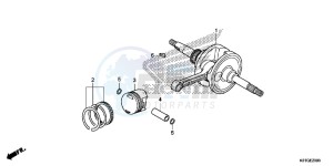 SH125SG SH300A UK - (E) drawing CRANKSHAFT/ PI STON