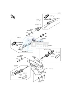 Z800 ABS ZR800DDS UF (UK FA) XX (EU ME A(FRICA) drawing Turn Signals