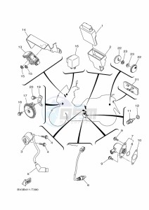 CZD300-A XMAX 300 (BY35) drawing REAR ARM & SUSPENSION