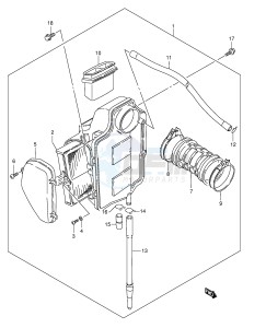 LS650 (E3-E28) SAVAGE drawing AIR CLEANER