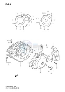 SV650 (E2) drawing CRANKCASE COVER