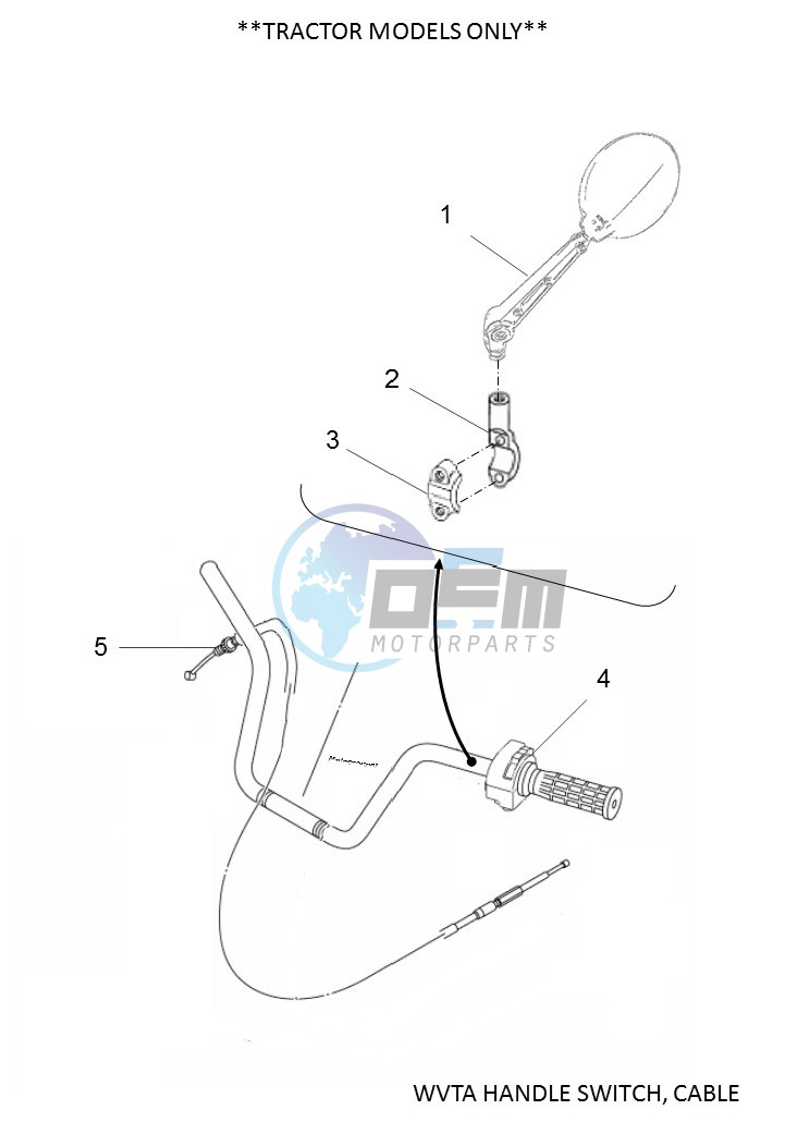 WVTA HANDLE SWITCH, CABLE