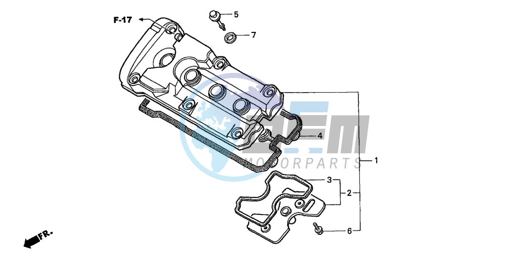 CYLINDER HEAD COVER (CB600F2/F22)