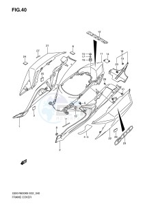 GSX-R600 (E2) drawing FRAME COVER (MODEL K8)