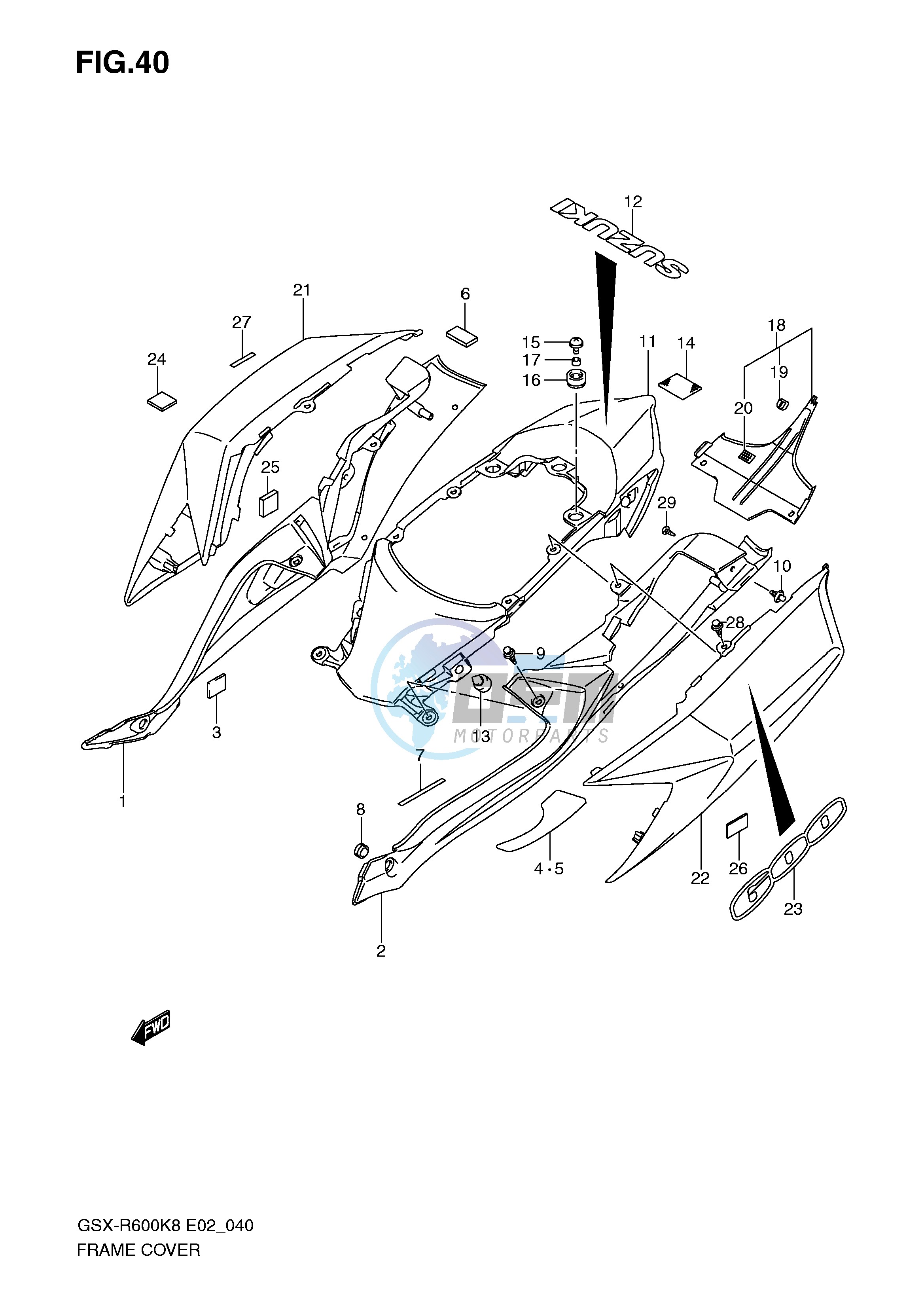 FRAME COVER (MODEL K8)