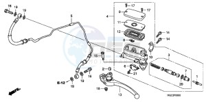 CB1100AD CB1100 ABS UK - (E) drawing CLUTCH MASTER CYLINDER