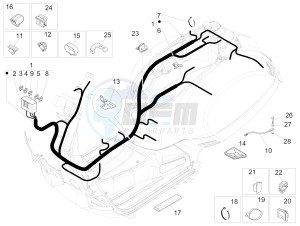 GTS 300 ie ABS (NAFTA) drawing Main cable harness