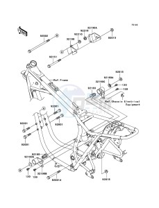 W650 EJ650C6F GB XX (EU ME A(FRICA) drawing Engine Mount