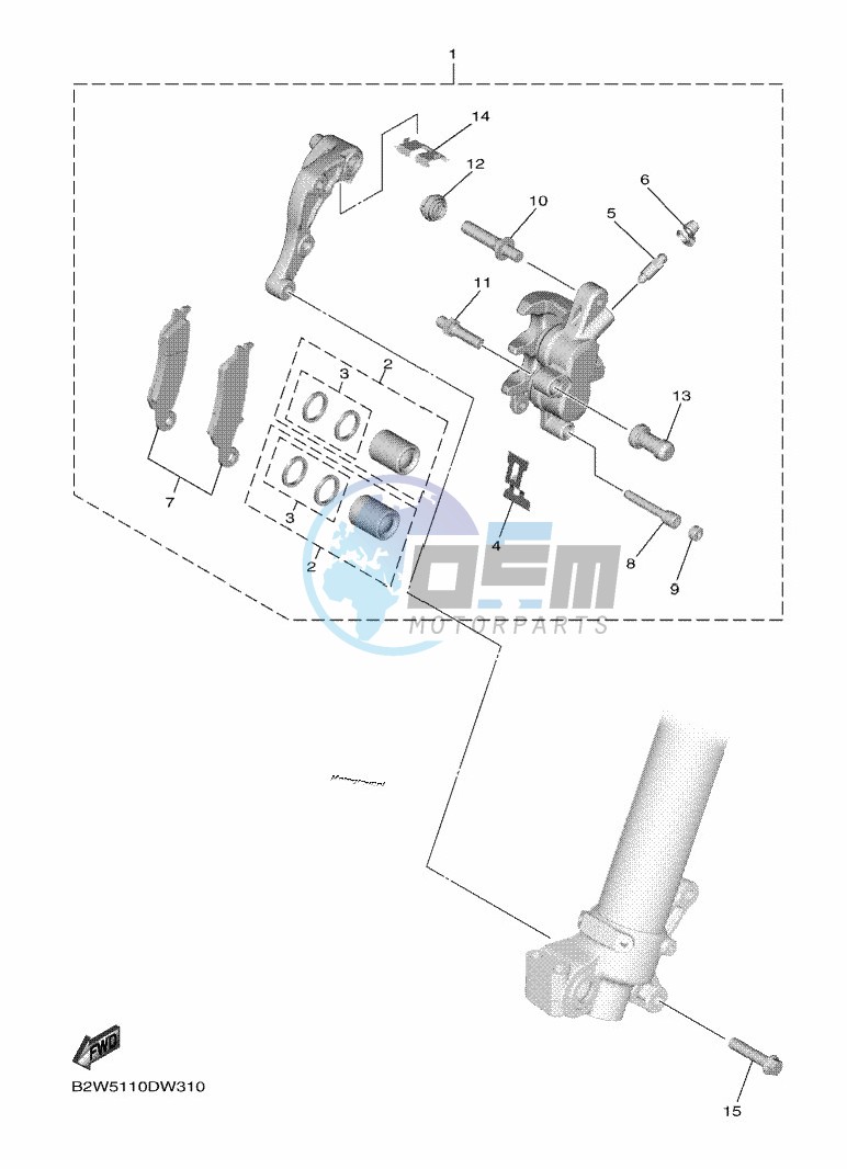 FRONT BRAKE CALIPER