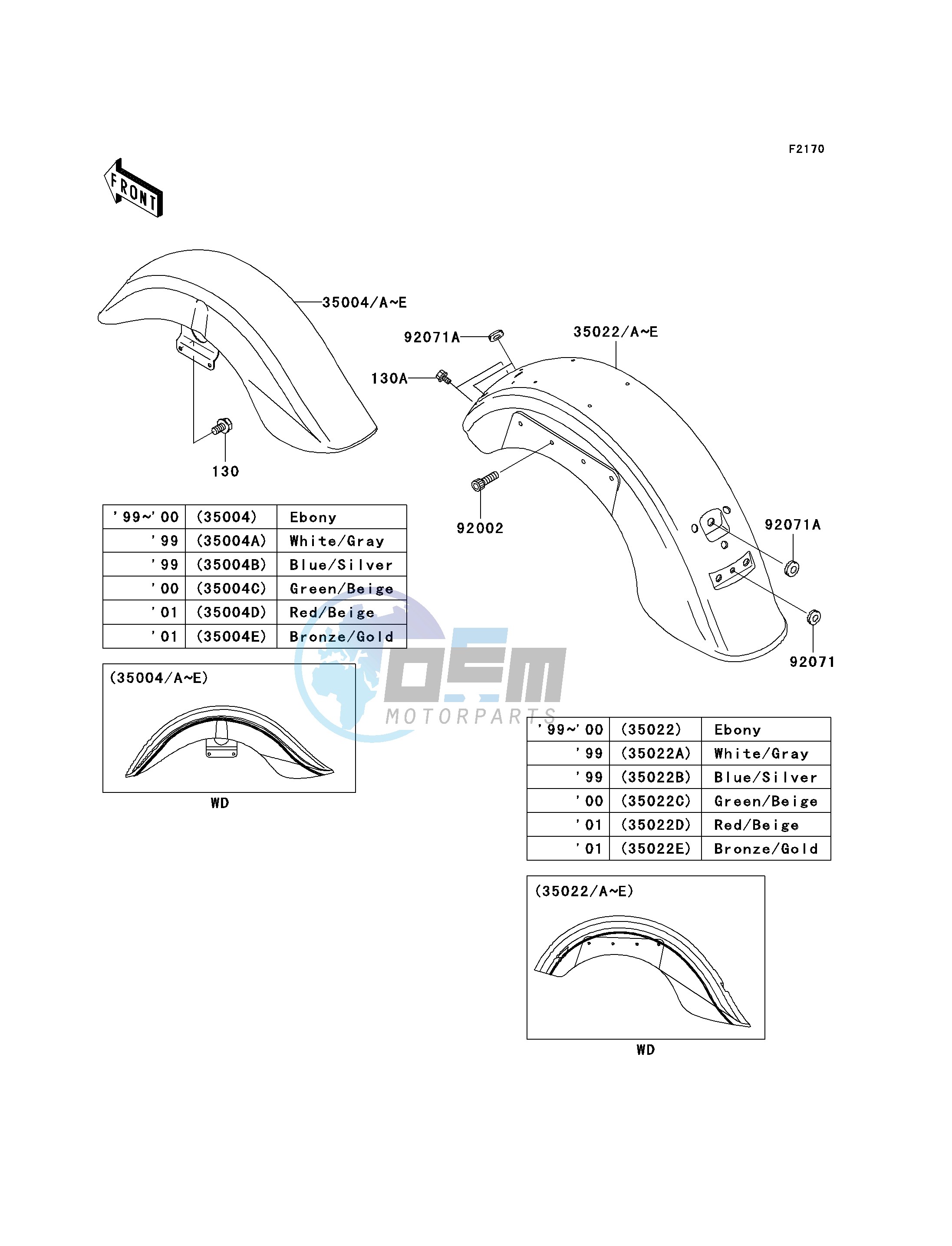 FENDERS -- VN1500-E2 - E4- -