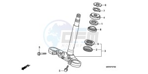 CBF600NA9 Europe Direct - (ED / ABS 25K) drawing STEERING STEM