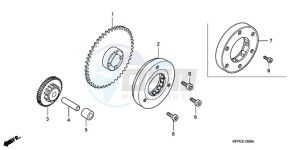 CBR125RWA France - (F / BLA CMF) drawing STARTING CLUTCH