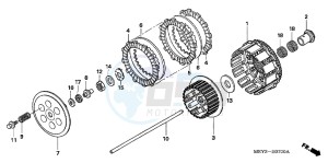 CRF450XD CRF450X Europe Direct - (ED) drawing CLUTCH