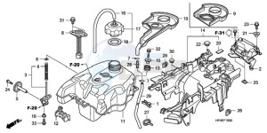 TRX420FEA Australia - (U / 2U 4WD) drawing FUEL TANK