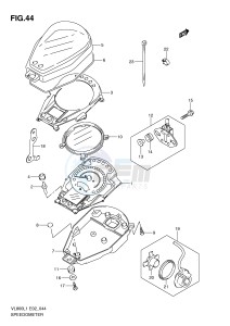 VL800 (E2) VOLUSIA drawing SPEEDOMETER (VL800UEL1 E19)