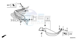 VFR1200XD Europe Direct - (ED) drawing KNUCKLE GUARD