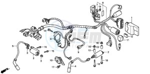 VT125C drawing WIRE HARNESS/ IGNITION COIL