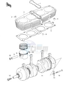 KZ 1000 D [Z1R] (D3) [Z1R] drawing CYLINDERS_PISTONS_CRANKSHAFT -- 80 D3- -