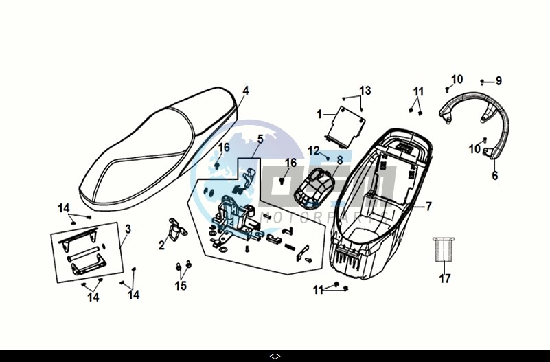 SEAT - REAR CARRIER