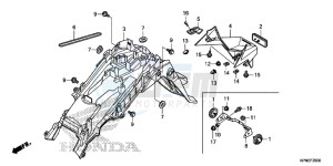 GLR1251WHH UK - (E) drawing REAR FENDER