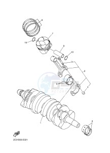 YZF-R6 600 R6 (2CXA) drawing CRANKSHAFT & PISTON