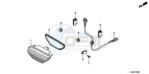 TRX500FAD TRX500FA Europe Direct - (ED) drawing TAILLIGHT